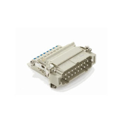 Insert HE, Quick Connection à ressort, mâle, 16 pin, 16A, Polycarbonate, 16B|32B 